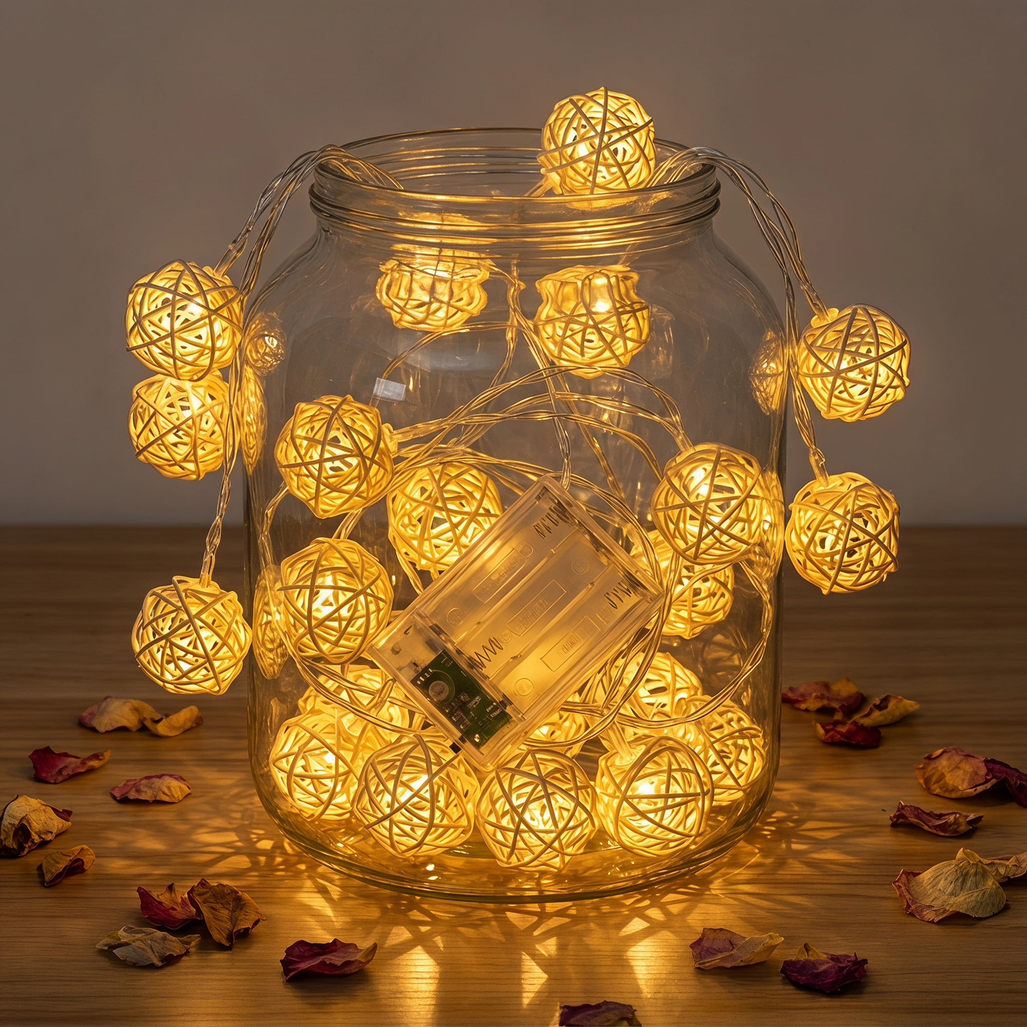 Unique Bargains Light for Use with Flexible Design 13.1 ft Battery Operated Twinkle Lights