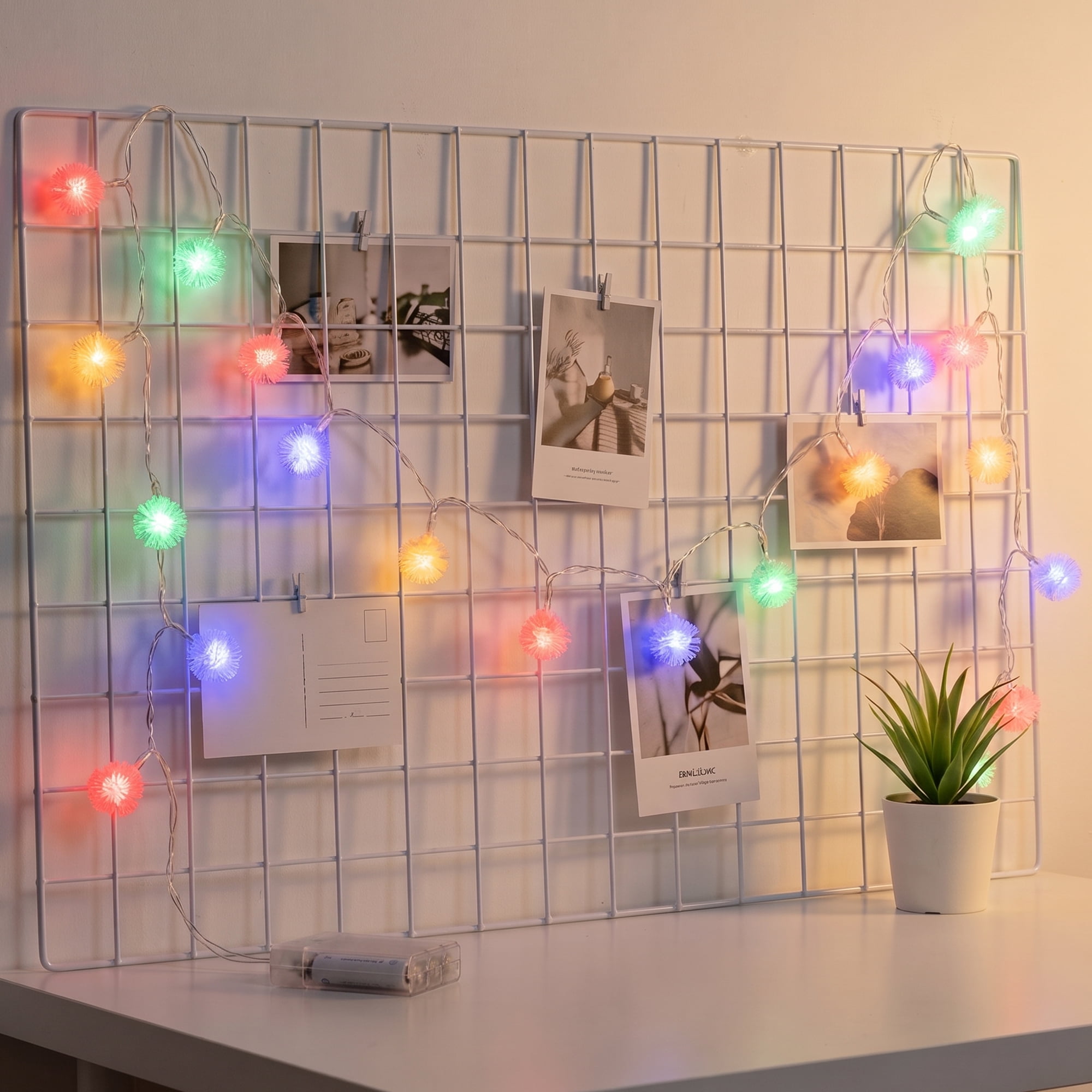 Unique Bargains Lights for Cozy Modern Fairy Lamps 9.8 ft Colorful Battery Operated