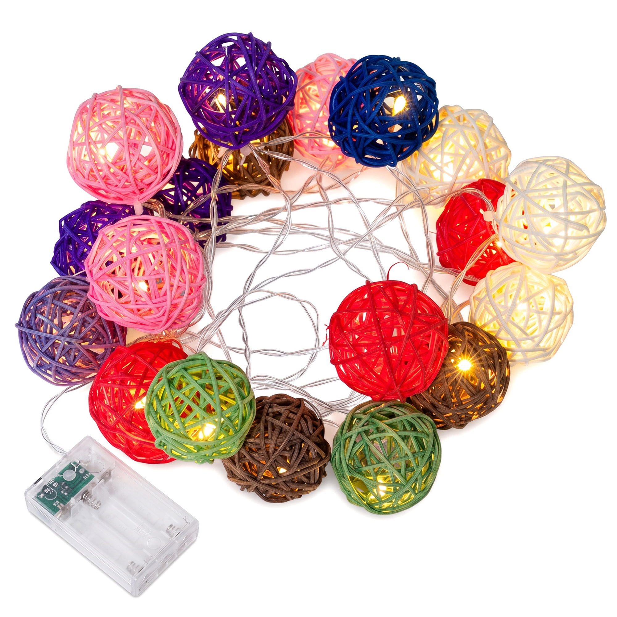 Unique Bargains Lights for Home Use with Flexible Design 13.1 ft Colorful Battery Operated