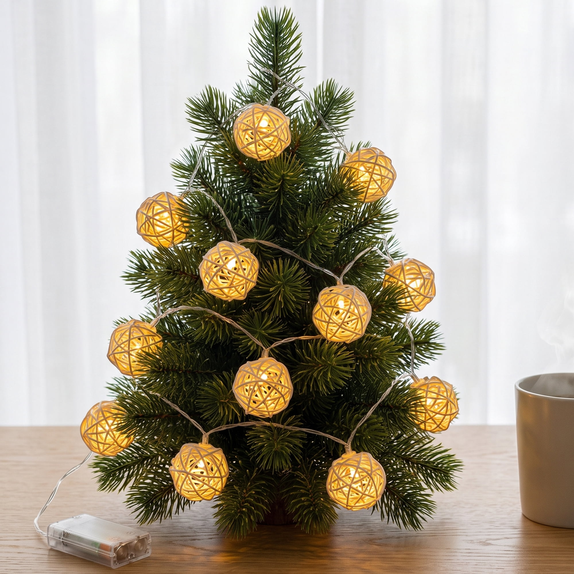 Unique Bargains Lights for Home Use with Flexible Design 6.6 ft Battery Operated