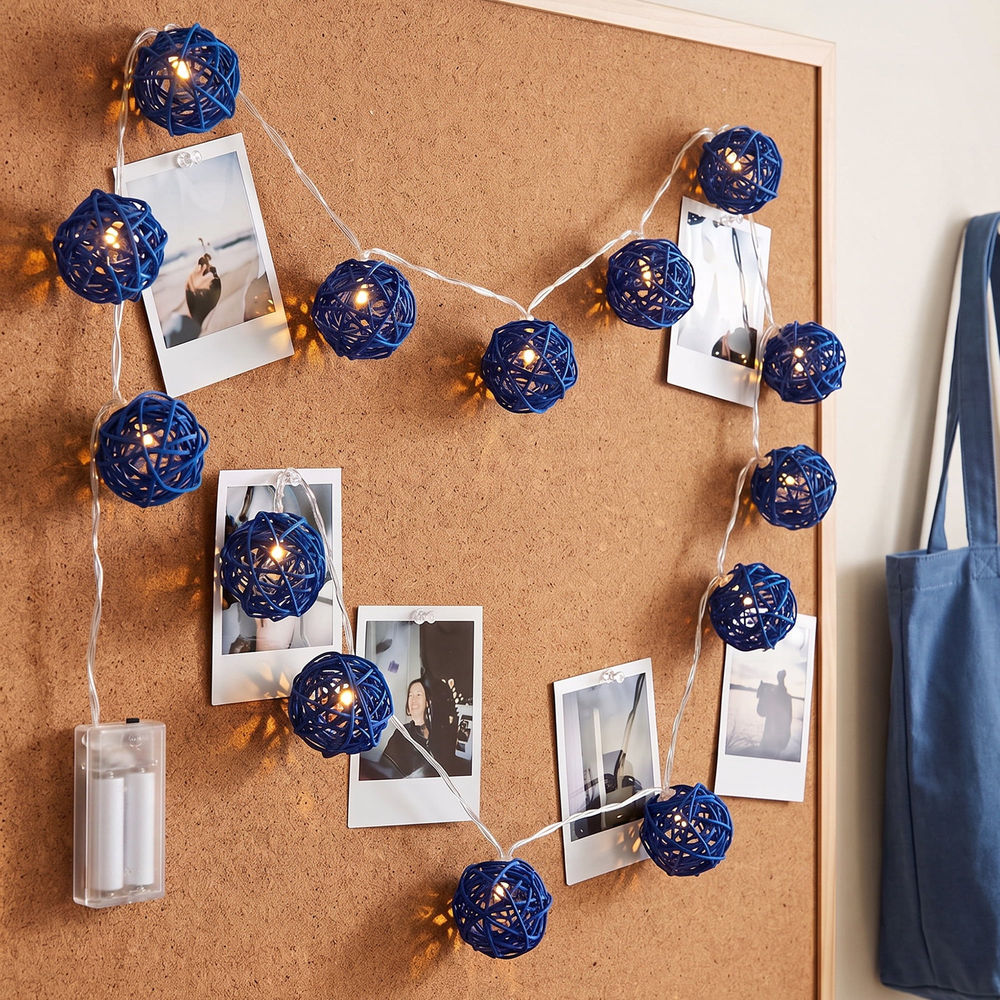 Unique Bargains Lights for Home Use with Flexible Design 6.6 ft Blue Battery Operated