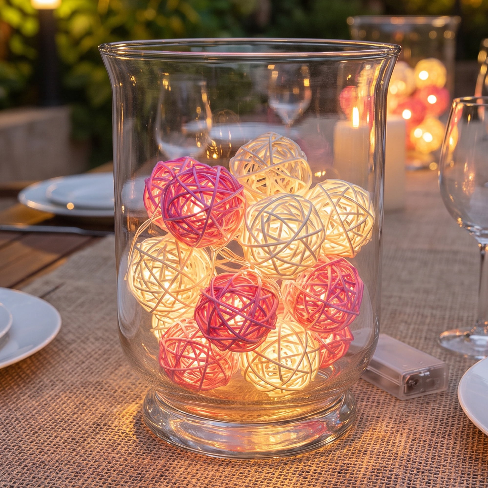 Unique Bargains Lights for Home Use with Flexible Design 6.6 ft Pink Battery Operated