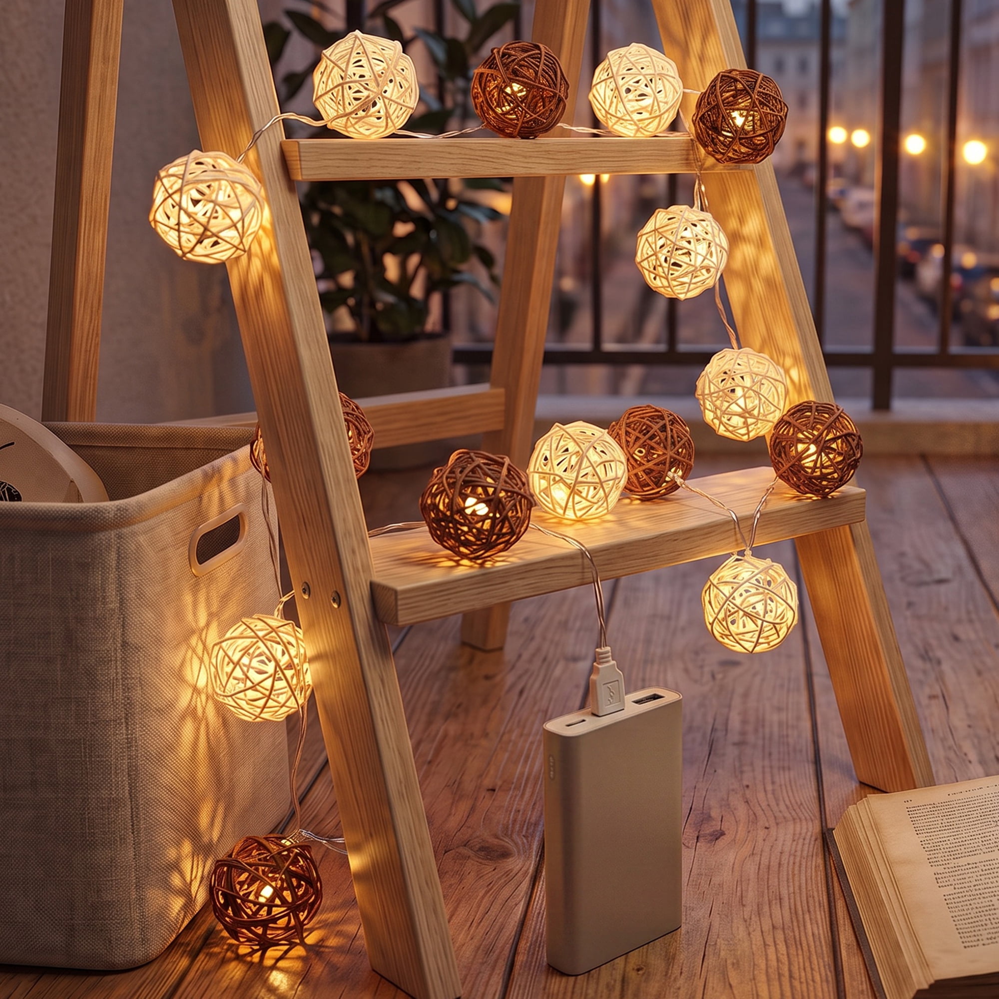 Unique Bargains Lights for Home Use with Flexible Design 9.8 ft Coffee USB Powered