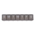 thumbnail image 1 of Unique Bargains Lightweight 7 Compartment Single Row Pill Case Clear Gray, 1 of 6