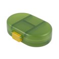 thumbnail image 1 of Unique Bargains Lightweight 8 Grids Flip Up Double Layer Pill Case Clear Green, 1 of 6
