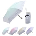 thumbnail image 1 of Unique Bargains Lightweight Mini Compact Windproof Folding Umbrella Light Green, 1 of 6