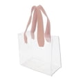 thumbnail image 1 of Unique Bargains Lightweight Reusable Gift Bag for All Occasions 1 Pc Pink Clear Small, 1 of 5