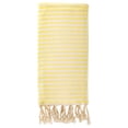 thumbnail image 1 of Unique Bargains Lightweight Sand Free Quick Dry Turkish Beach Towel Light Yellow 71" x 40", 1 of 8
