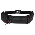 thumbnail image 1 of Unique Bargains Lightweight Zipper Running Belt 1 Pc Black, 1 of 6