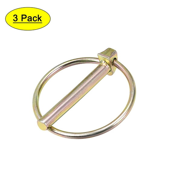 Unique Bargains Linch Pin with Ring 6mm x 45mm Trailer Pins Assortment Kit for Boat Kayak Canoe Trailer Trolley 3Pcs
