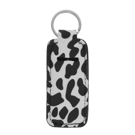 Unique Bargains Lipstick and Perfume Cover Handbag Charm Colorful 1 Pc Black White