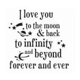 thumbnail image 1 of Unique Bargains Livingroom I Love You Patten Removable Wall Sticker Decal Mural Art Ornament, 1 of 3
