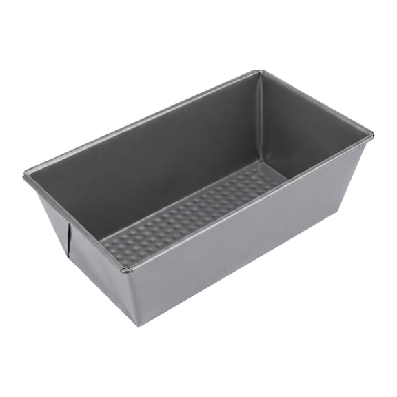 Unique Bargains Loaf Pan Large Size Nonstick Carbon Steel Tray for Homemade Bread Black 8.3"x4.6"x3"