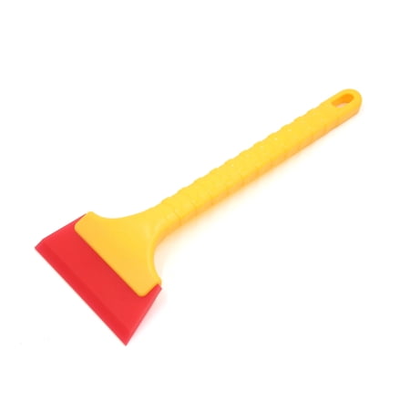 Unique Bargains Long Antislip Handle Red Rubber Car Ice Scraper Windshield Snow Removal