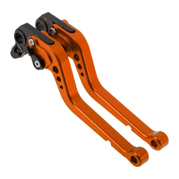 Unique Bargains Long Brake Clutch Levers for Ducati MONSTER S2R 800 2005-2007 6 Position Adjustable Motorcycle Handlebar Brake Lever Aluminum Alloy Orange 1 pair