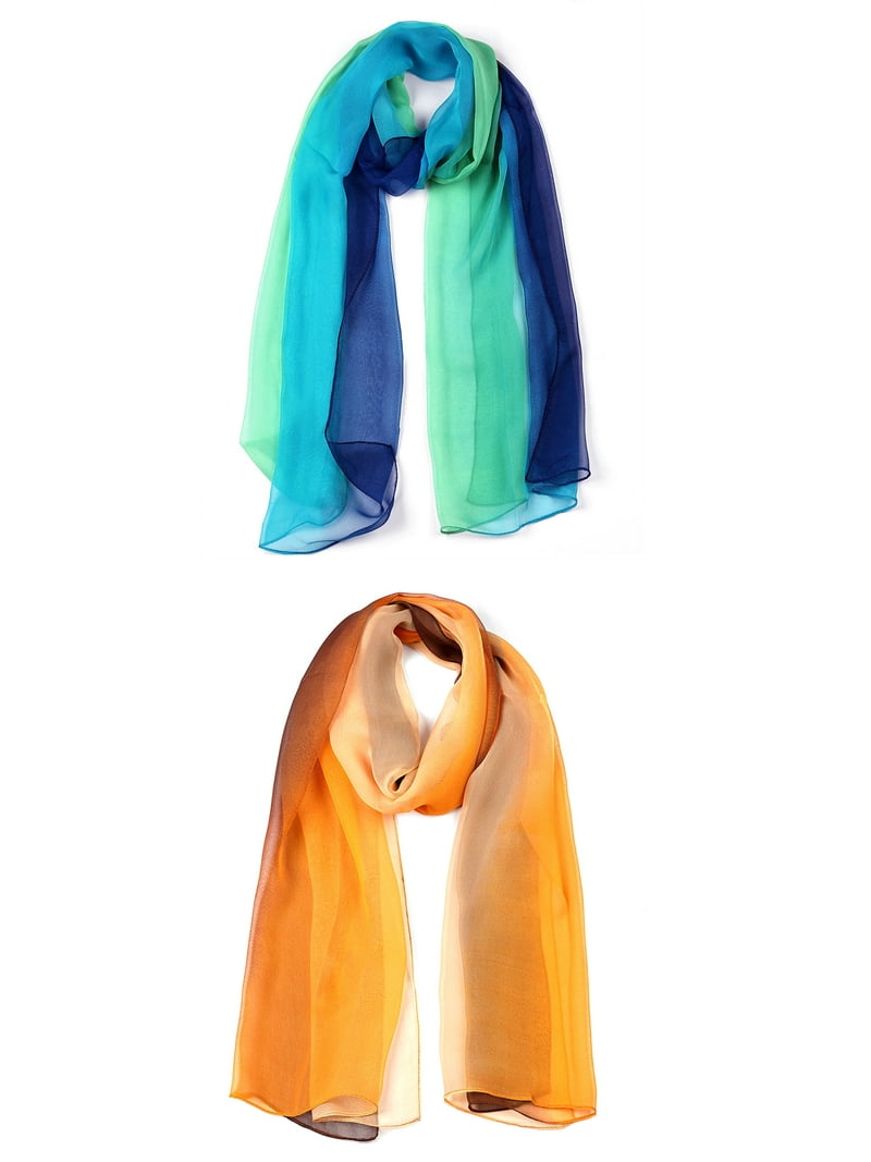 Lightweight Chiffon Scarf Gradient Color women's Scarves
