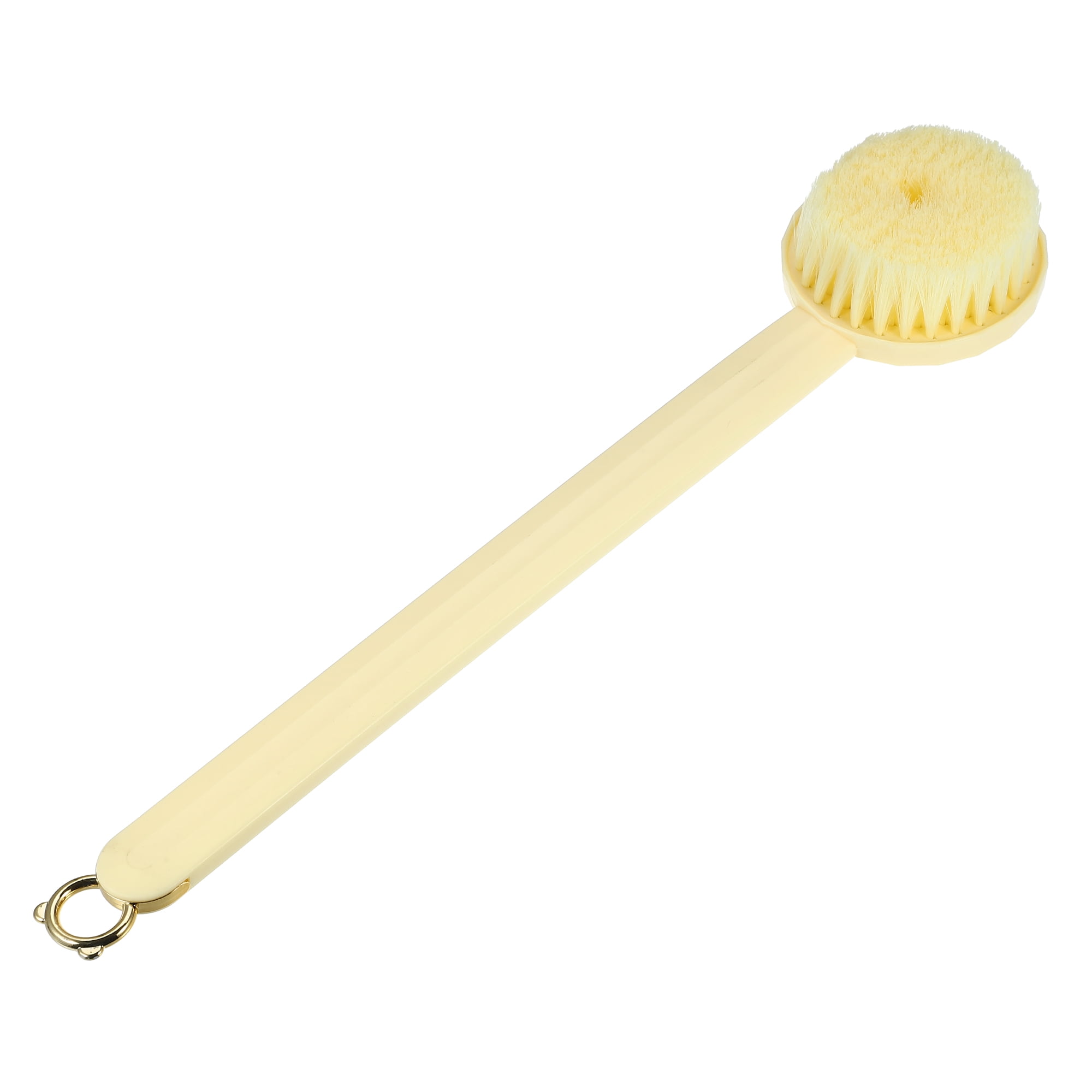 Unique Bargains Long Handle Bath Brush and Bathin Beige