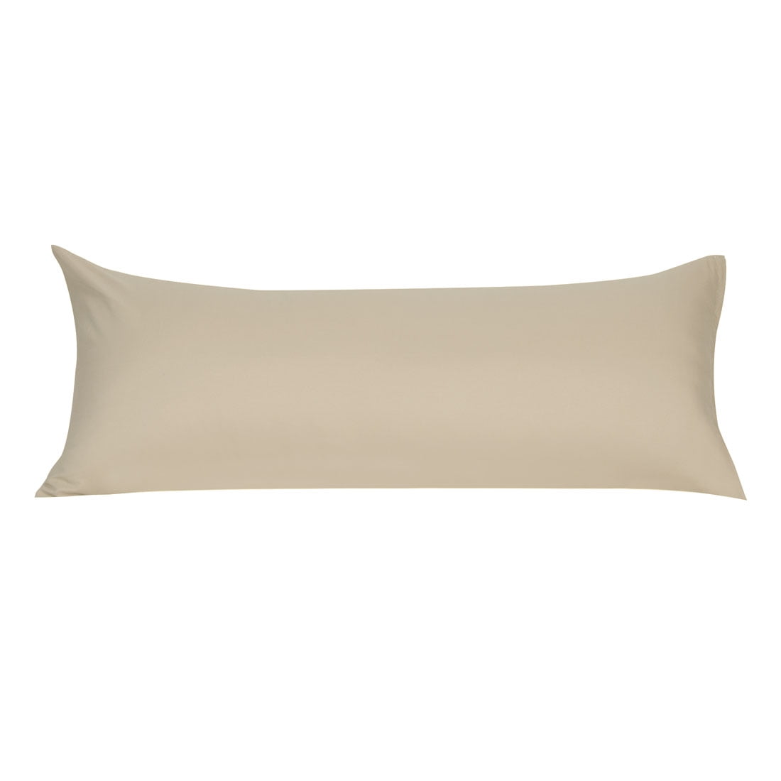 Unique Bargains Pillowcases Zippered Microfiber Body Pillow Cover Khaki 20" x 60"