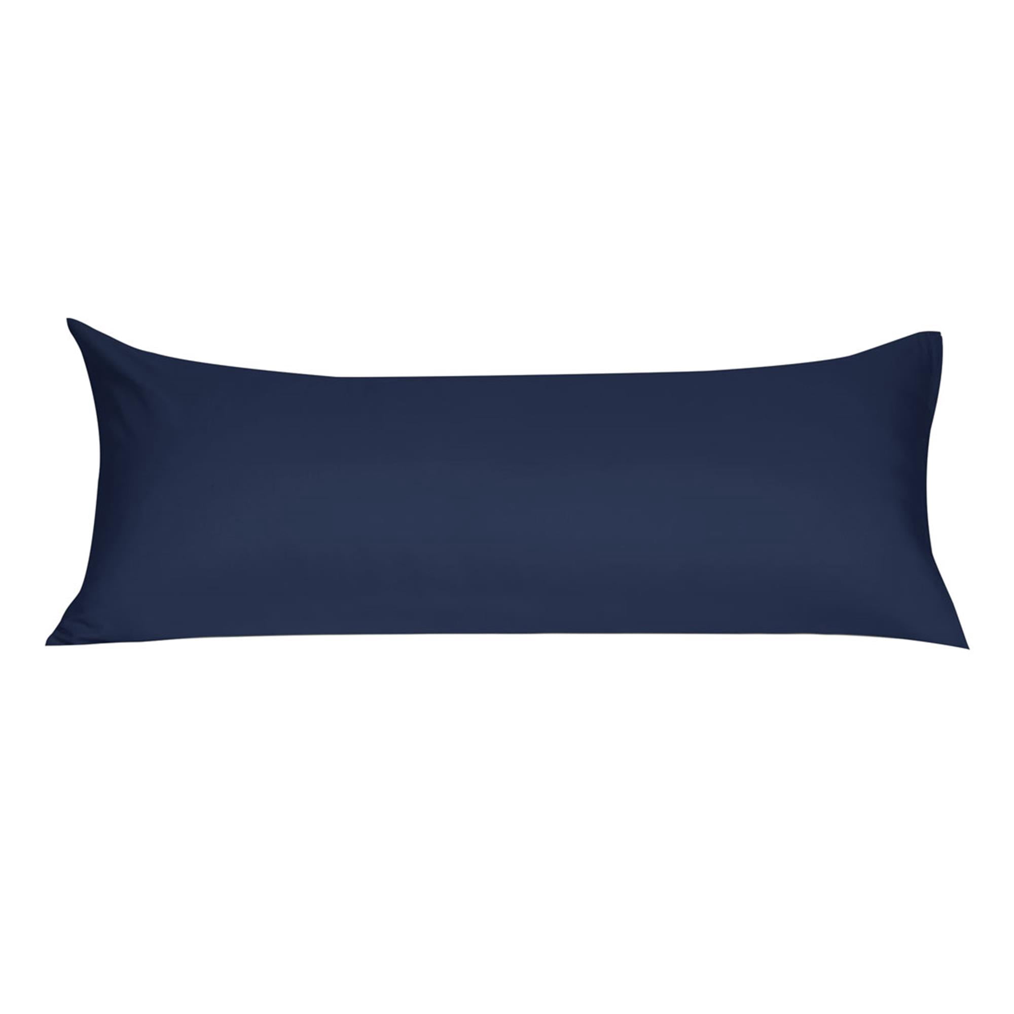 Unique Bargains Pillowcases Zippered Microfiber Body Pillow Cover Navy 20" x 54"