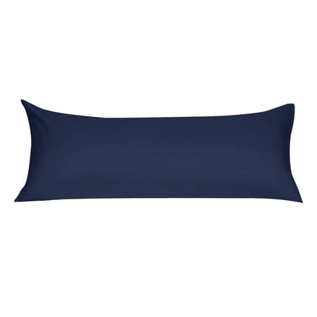 Unique Bargains Pillowcases Zippered Microfiber Body Pillow Cover Navy 20" x 72"