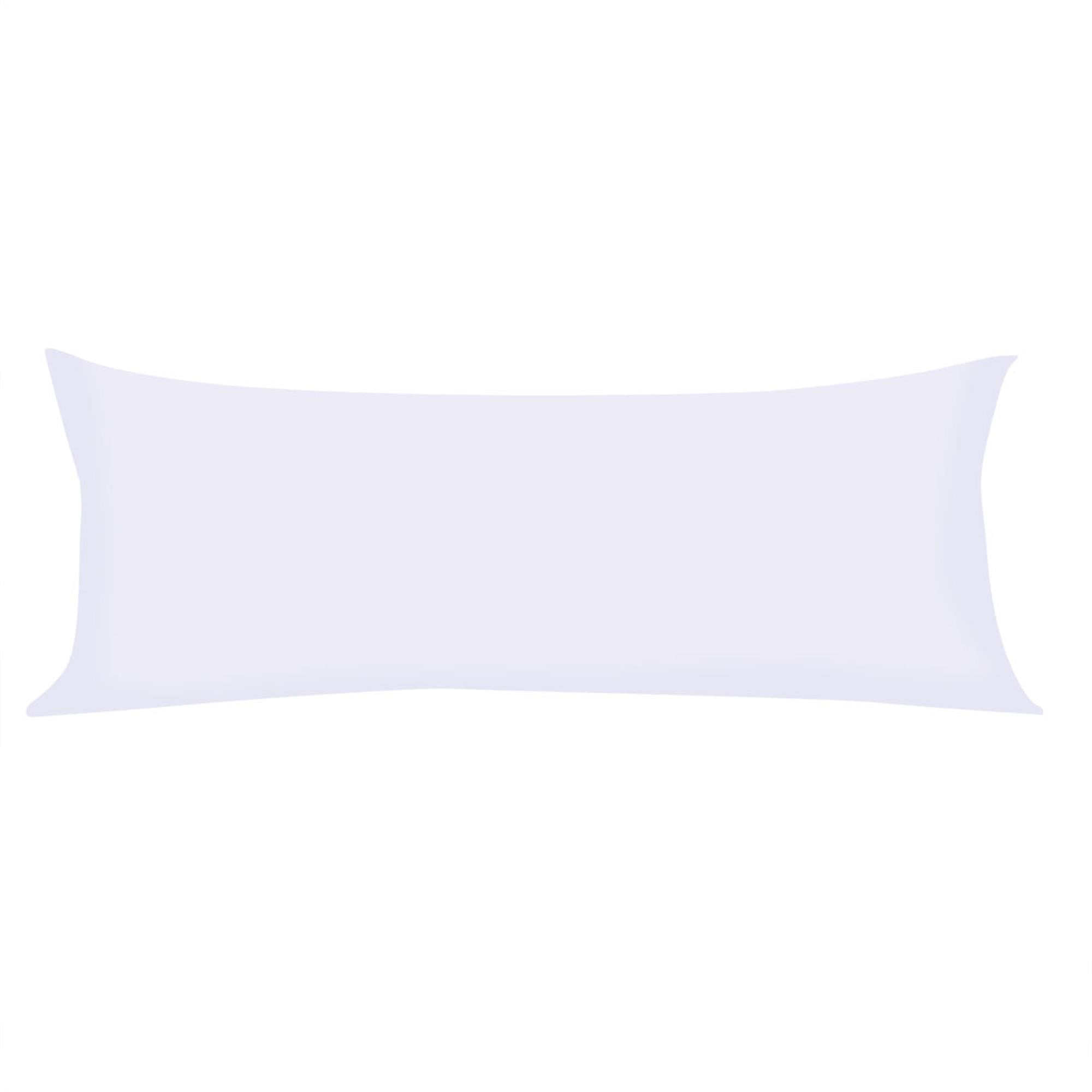 Unique Bargains Pillowcases Zippered Microfiber Body Pillow Cover White 20" x 60"