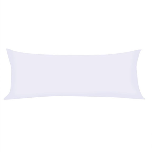Unique Bargains Pillowcases Zippered Microfiber Body Pillow Cover White 20" x 60"