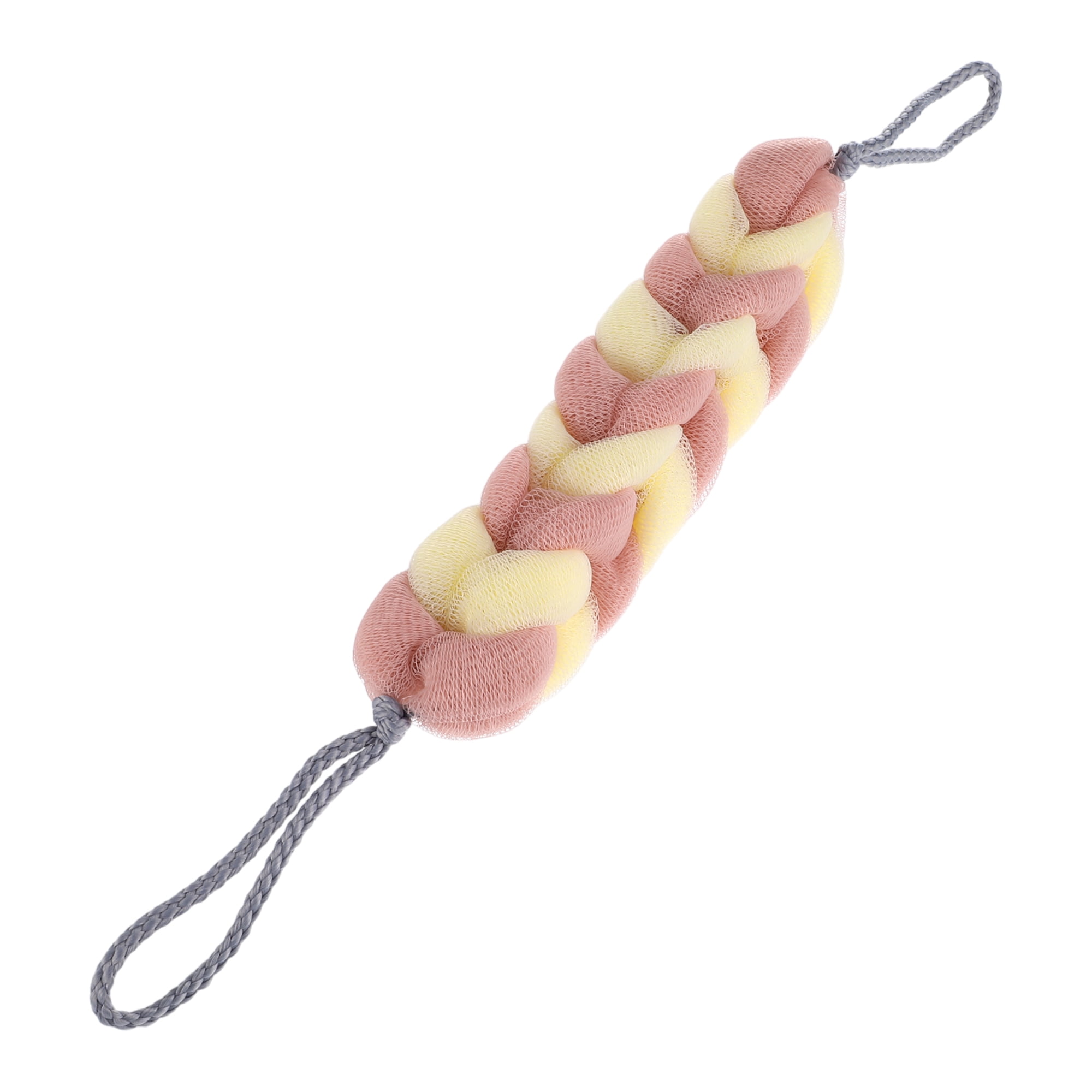 Unique Bargains Long Stretch Back Sponge Back 12.20"x2.76"x1.97" 1 Pc Beige Pink