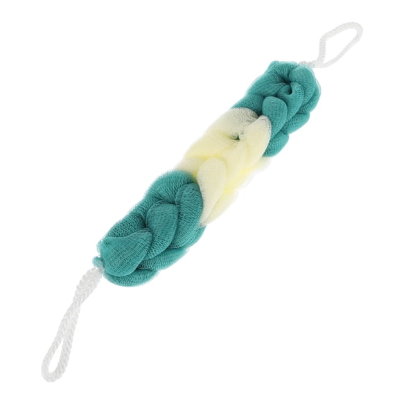 Unique Bargains Long Stretch Back Sponge Back Sponge 12.20"x2.76"x1.97" 1 Pc Beige, Green