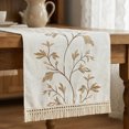 thumbnail image 1 of Unique Bargains Long Washable Floral Table Runner for Dining Decor Coffee 15.4"x63", 1 of 6