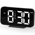 thumbnail image 1 of Unique Bargains Loud Alarm Clock Black Housing With White Light 6.3"L x 1.0"W x 3.4"H, 1 of 6