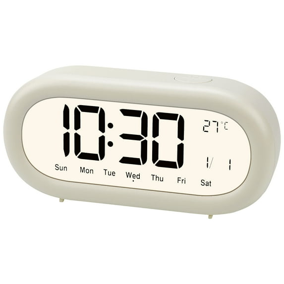 Unique Bargains Loud Alarm Clock Three Alarms Beige 5.9"L x 1.77"W x 2.75"H