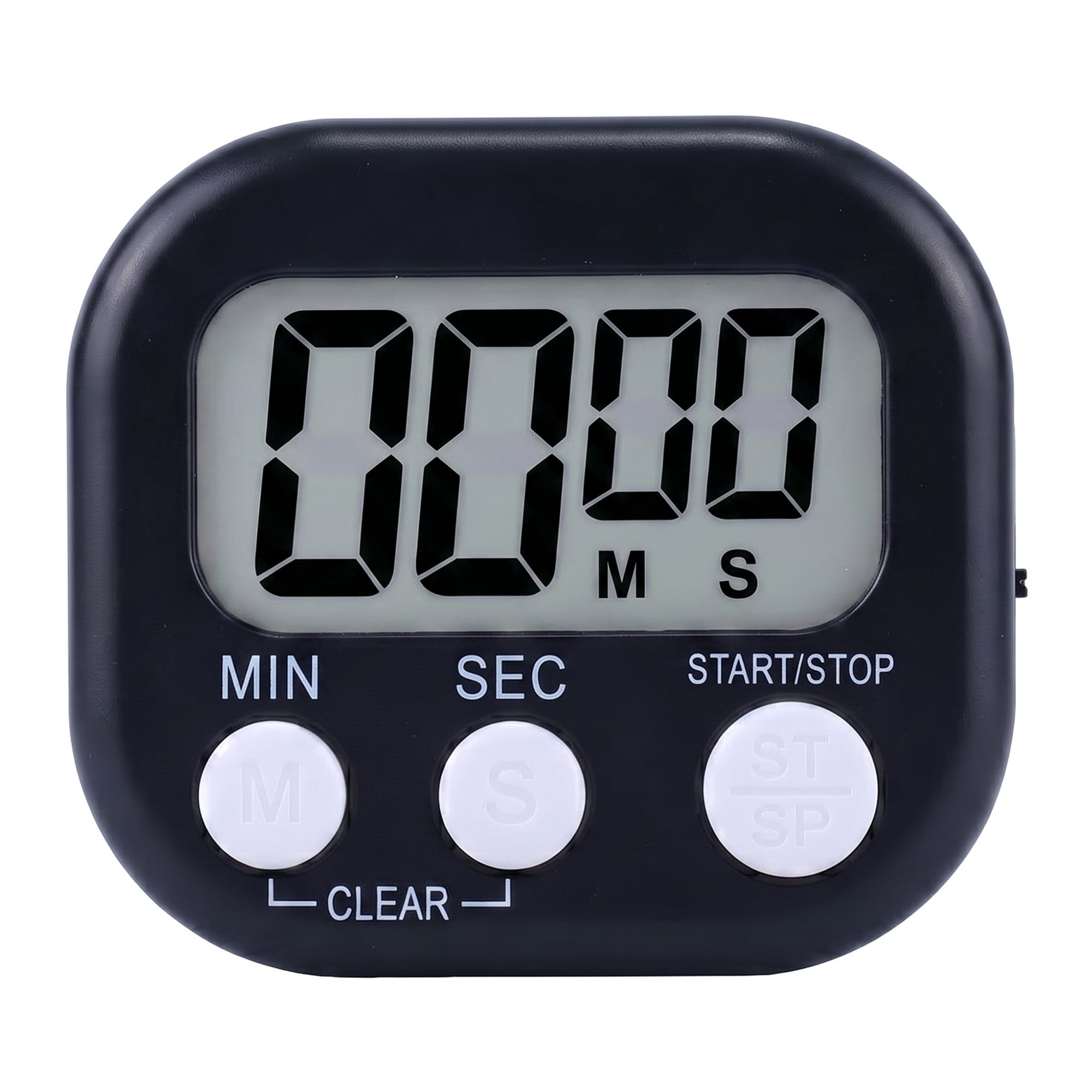Unique Bargains Loud Alarm Magnetic Backing Cooking Study Kitchen Timer Black