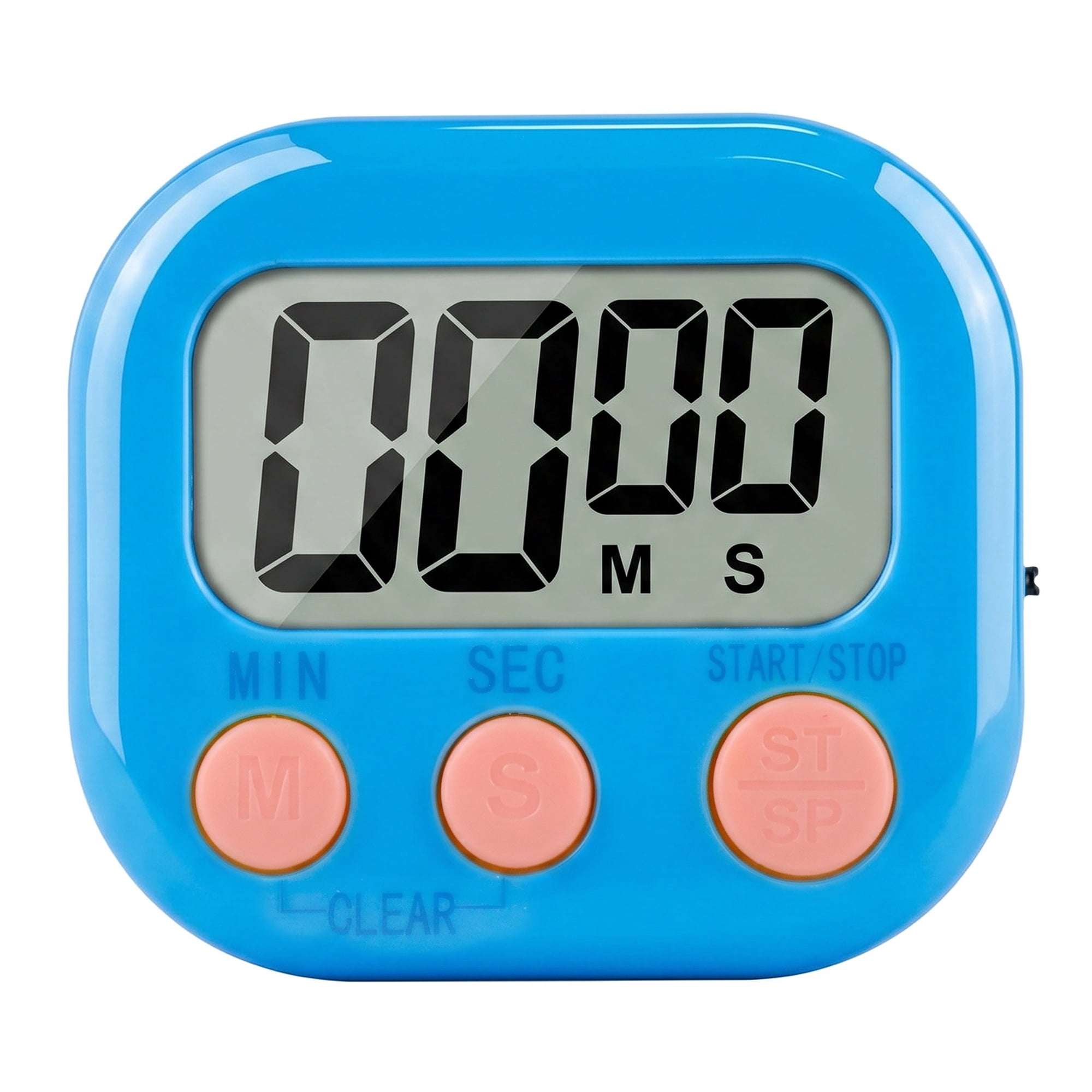 Unique Bargains Loud Alarm Magnetic Backing Cooking Study Kitchen Timer Blue