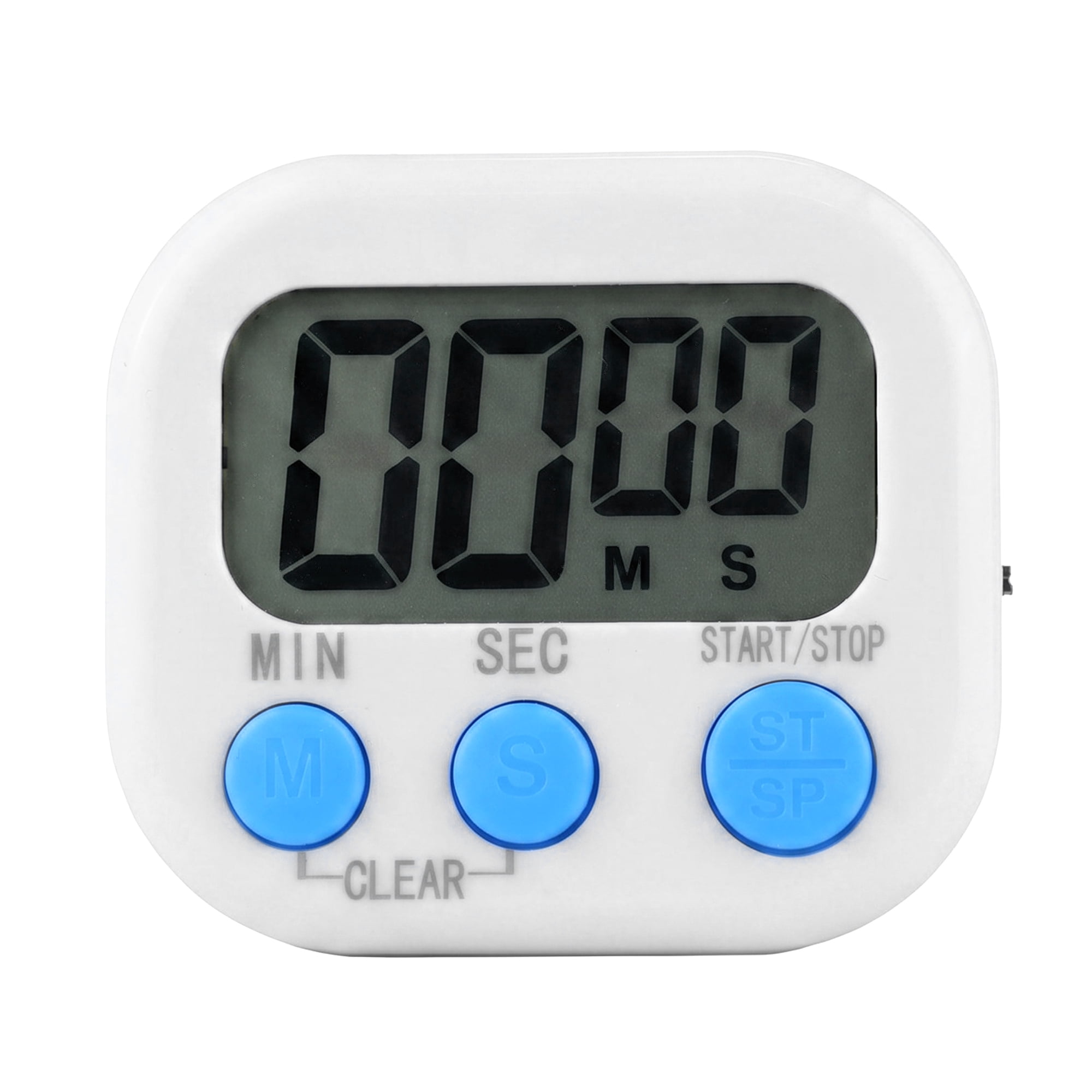 Unique Bargains Loud Alarm Magnetic Backing Cooking Study Kitchen Timer White