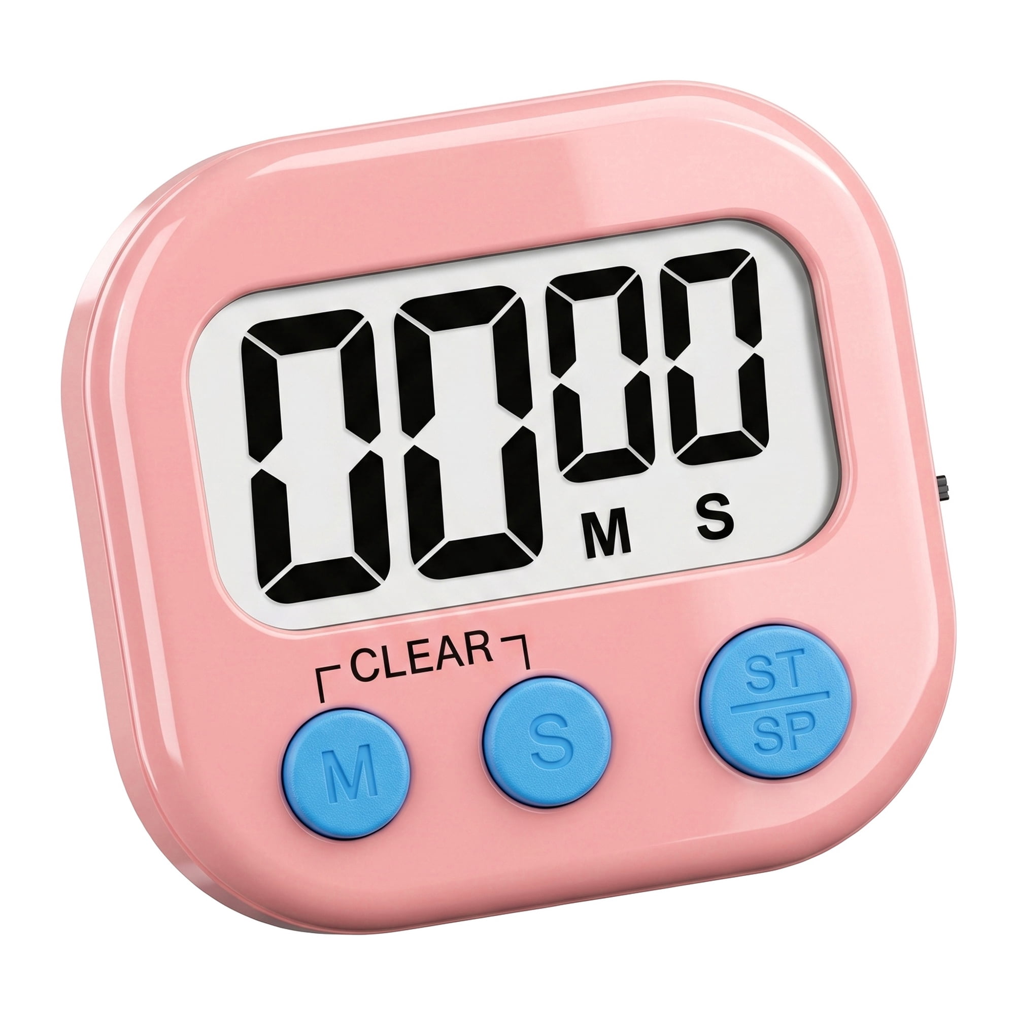 Unique Bargains Loud Alarm Magnetic Backing Kitchen Timer for Cooking Pink