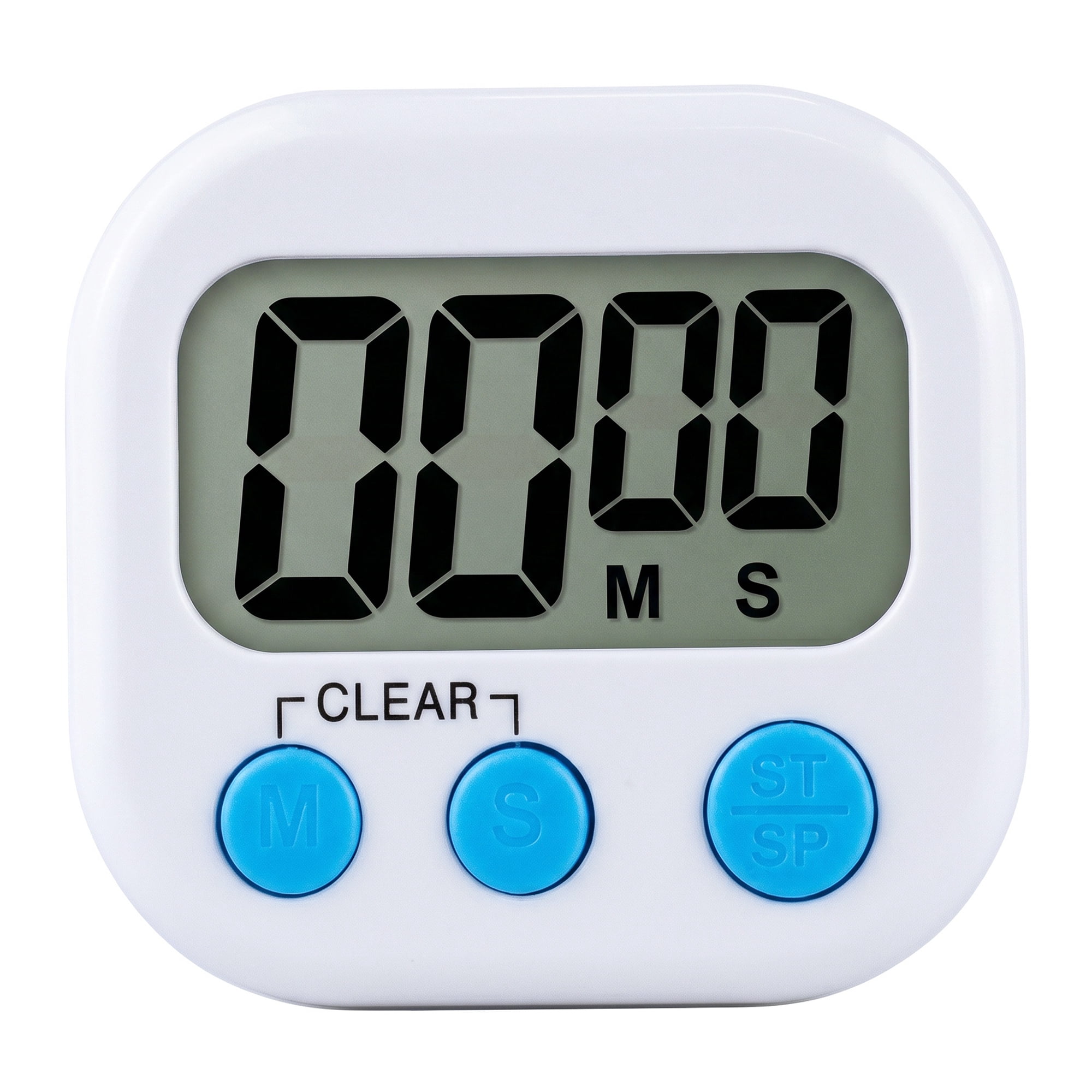 Unique Bargains Loud Alarm Magnetic Backing Kitchen Timer for Cooking White-A
