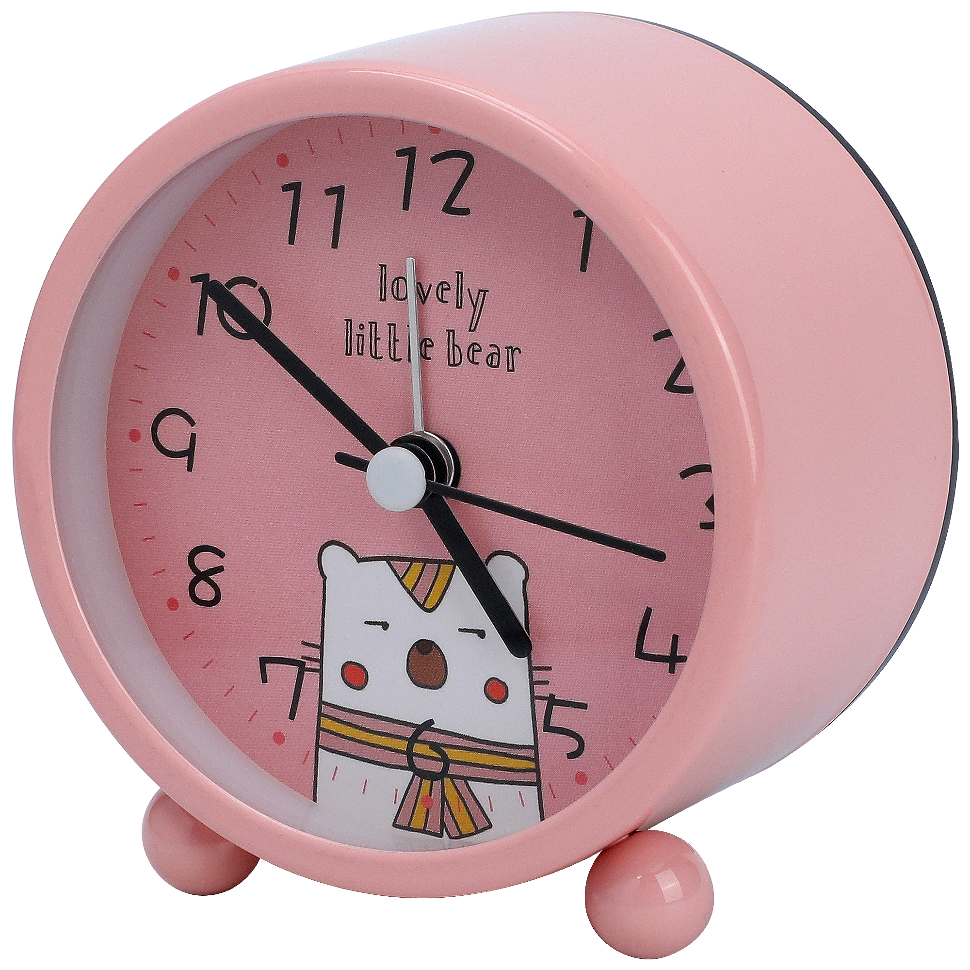 Unique Bargains Lovely Animal Patterns Alarm Clock Pink 3.1"L x 1.9"W x 3.3"H