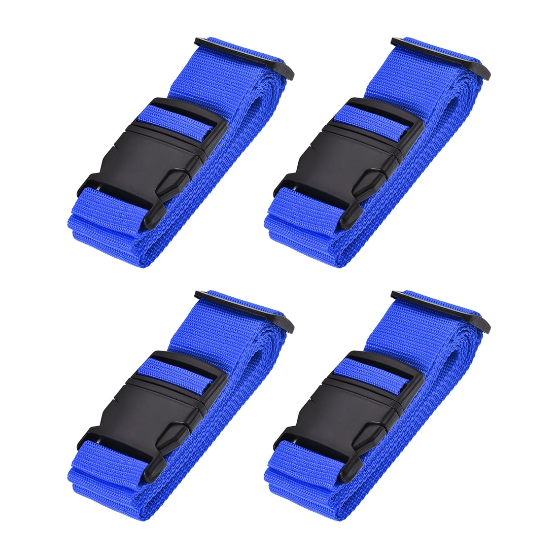 Unique Bargains Luggage Straps Suitcase Belts with Buckle Adjustable Travel Accessories Dark Blue