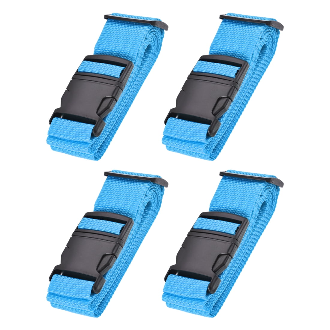 Unique Bargains Luggage Straps Suitcase Belts with Buckle Adjustable Travel Accessories Sky Blue