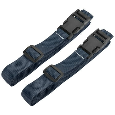 Unique Bargains Luggage Straps Travel Adjustable Suitcase Belt with Quick Release Buckle Navy Blue