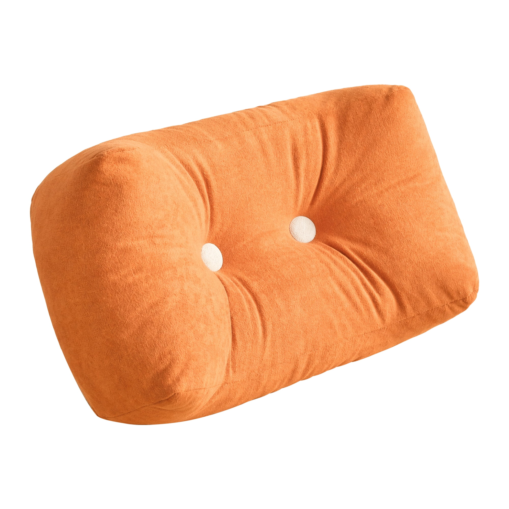 Unique Bargains Lumbar Pillow Cotton Back Support Sunset Orange 18.9" x 9.8" x 7.5"