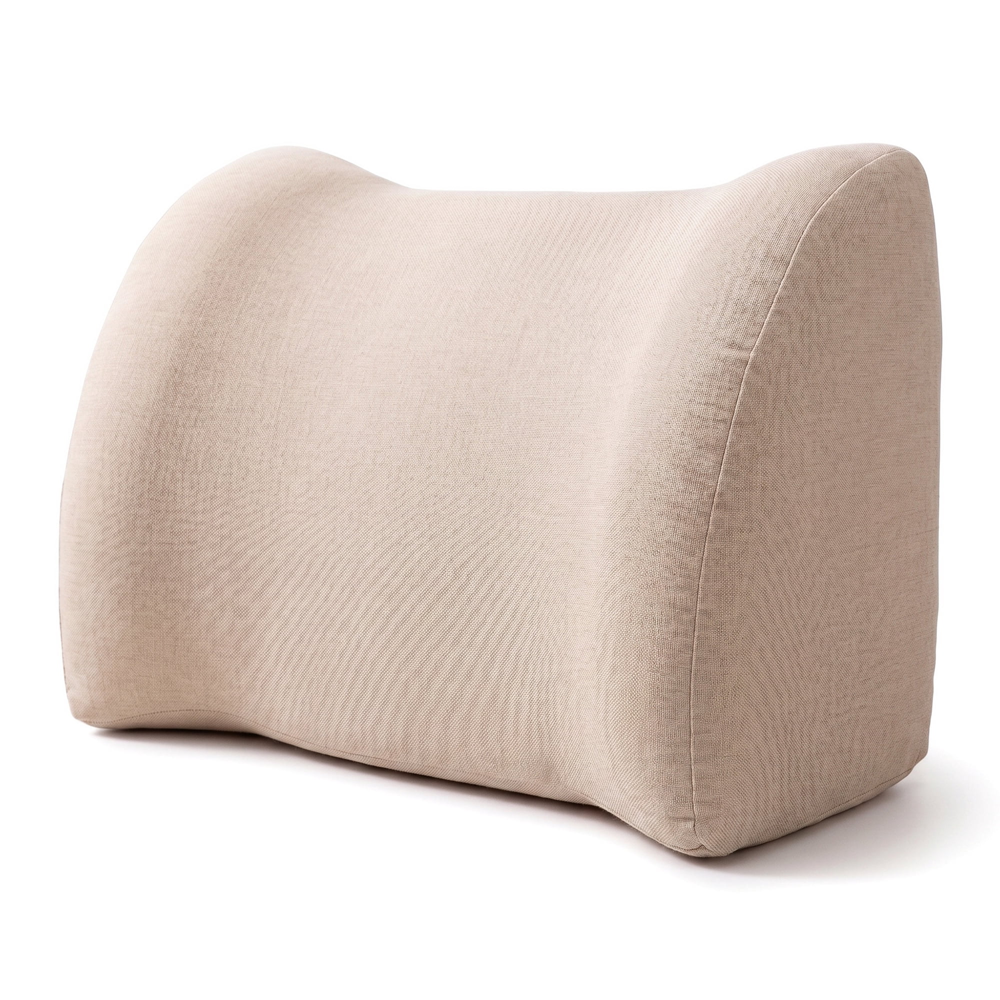 Unique Bargains Lumbar Support Pillow Cotton Back Support Beige-Yellow 17.7" x 7.5" x 11"