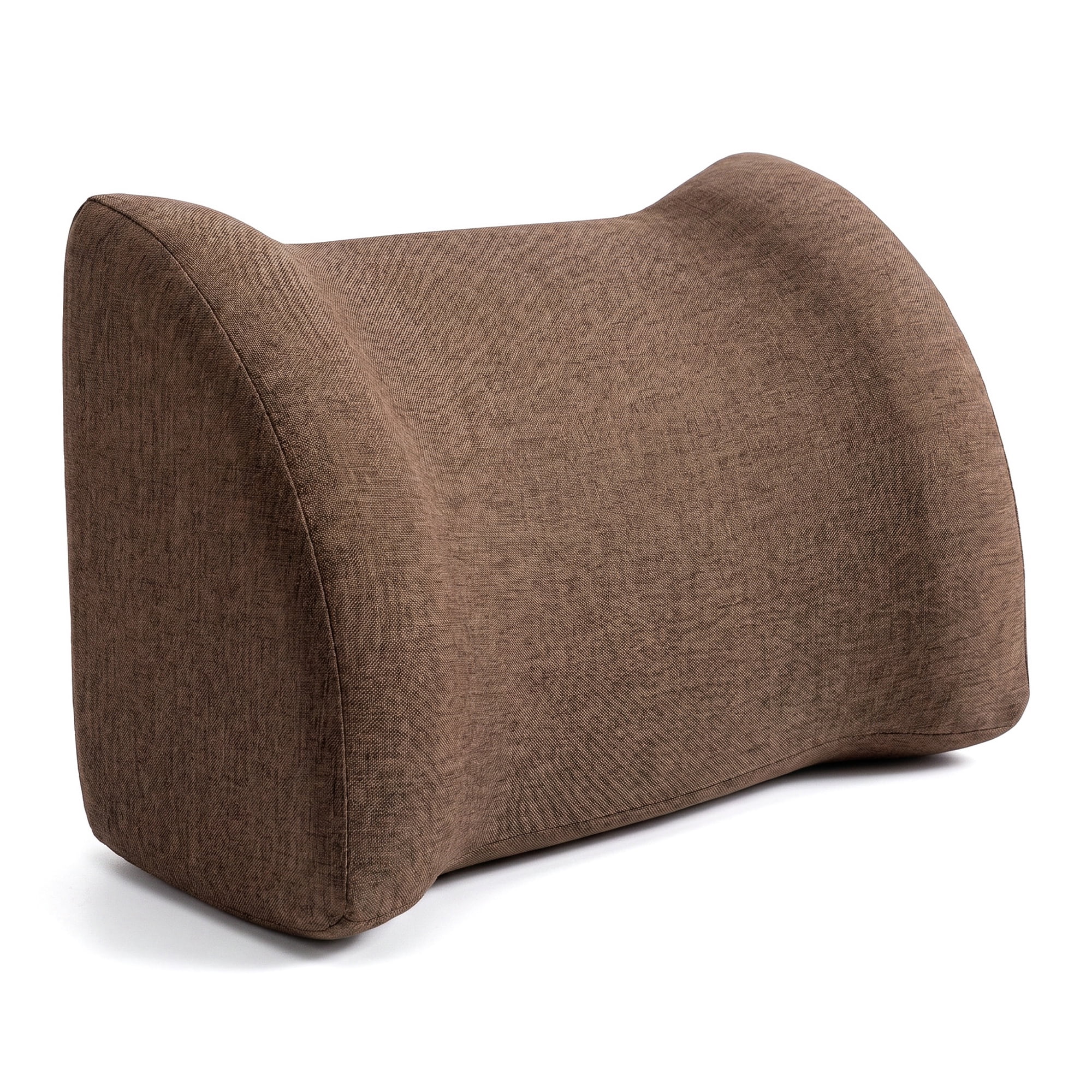 Unique Bargains Lumbar Support Pillow Cotton Back Support Coffee Brown 17.7" x 7.5" x 11"