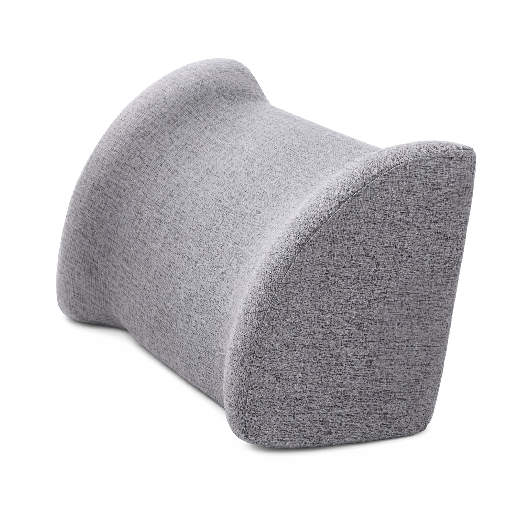 Unique Bargains Lumbar Support Pillow Cotton Back Support Dark Gray 17.7" x 7.5" x 11"