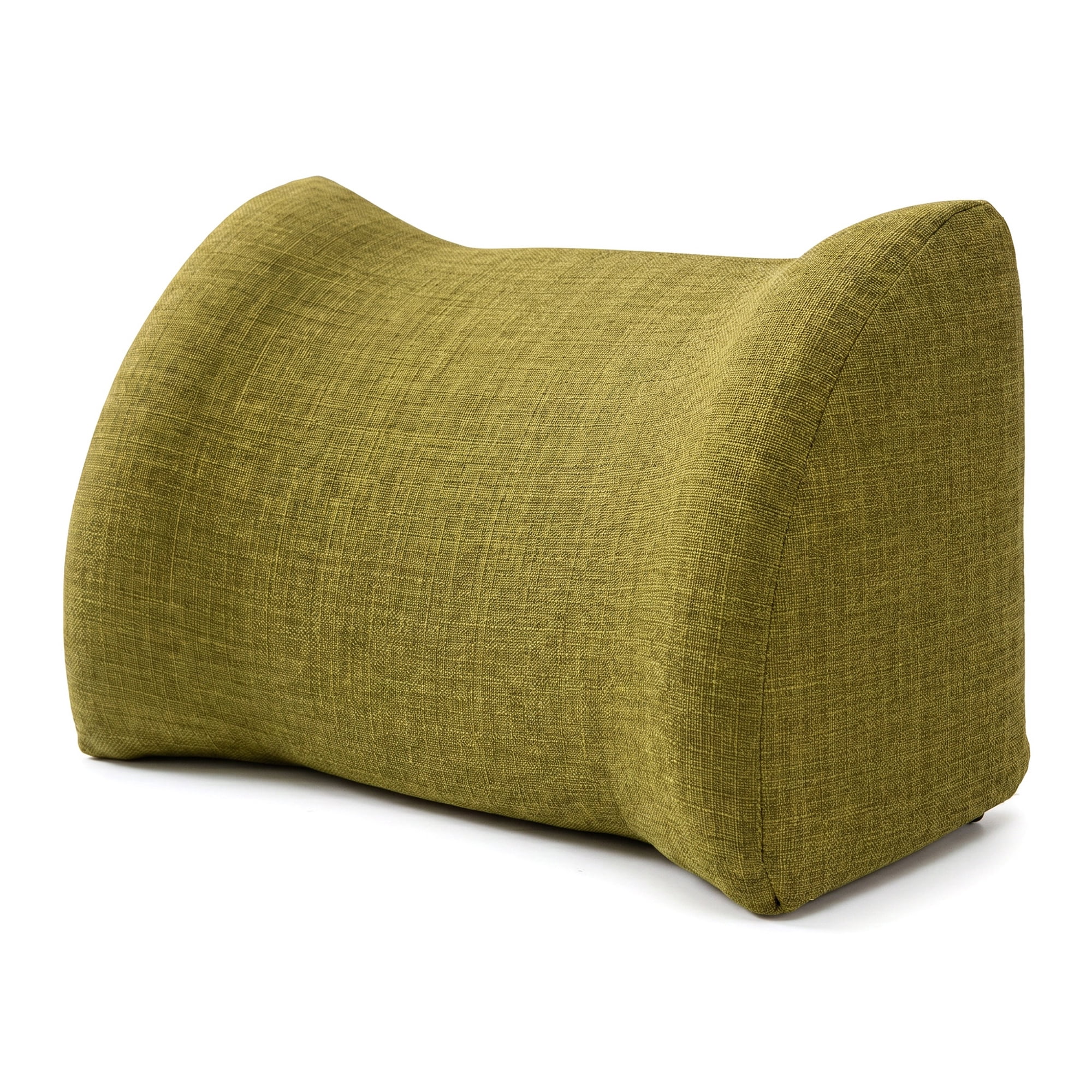 Unique Bargains Lumbar Support Pillow Cotton Back Support Green 17.7" x 7.5" x 11"