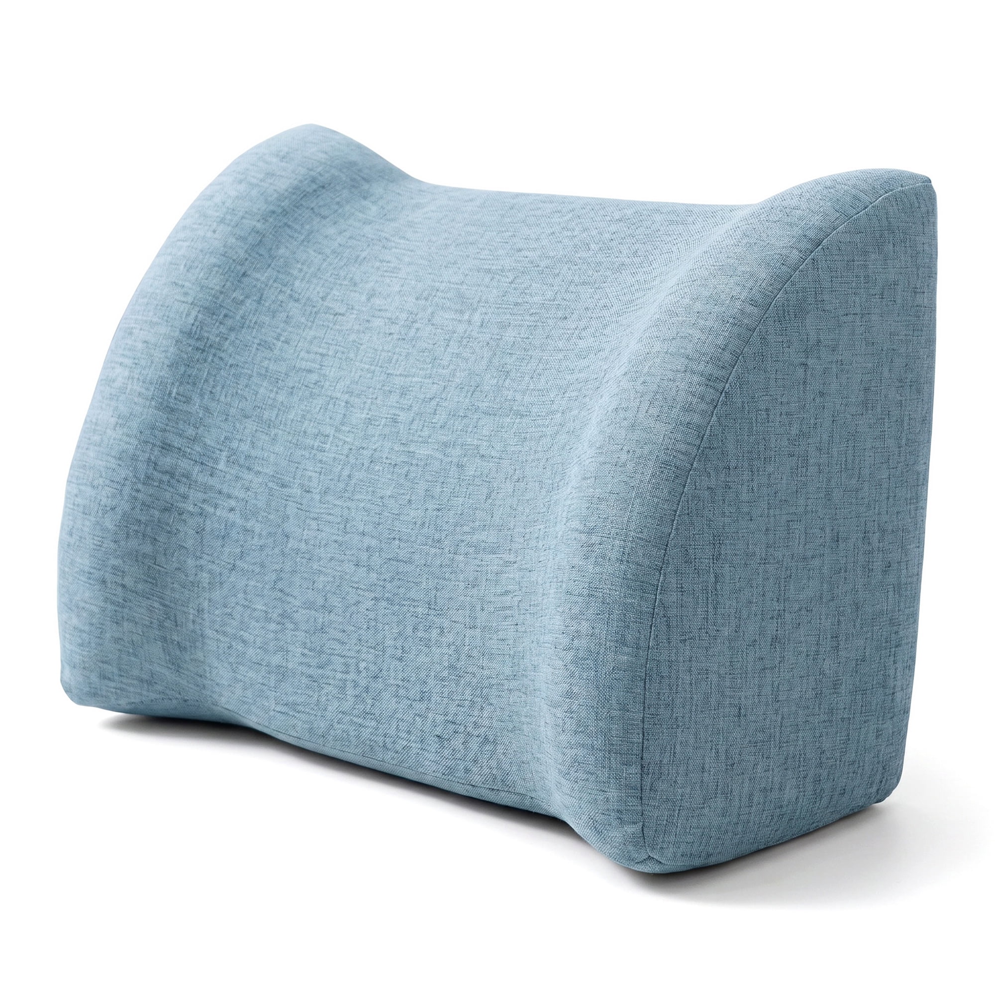 Unique Bargains Lumbar Support Pillow Cotton Back Support Light Blue 17.7" x 7.5" x 11"