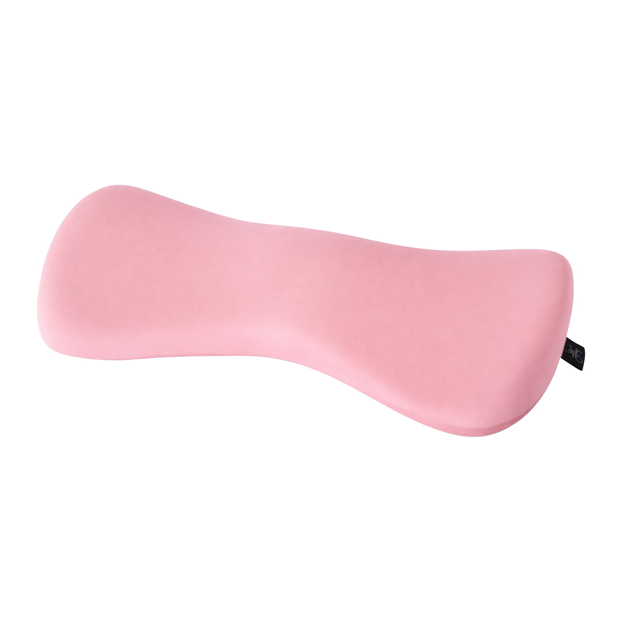Unique Bargains Lumbar Support Pillow Cotton Back Support for Indoor Light Pink 15.7" x 8.7" x 2.4"