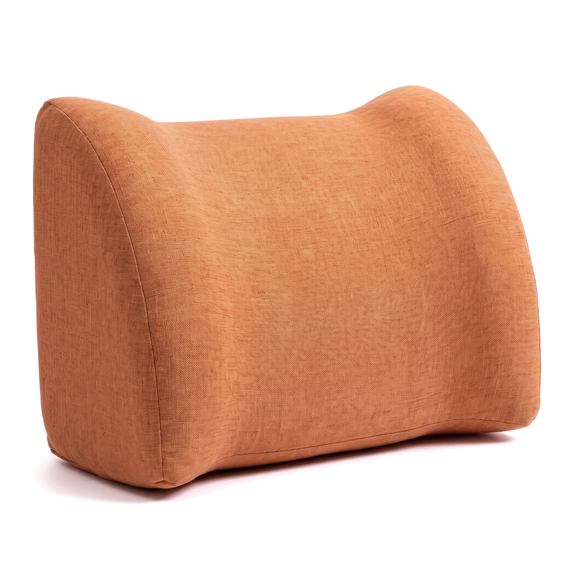Unique Bargains Lumbar Support Pillow Cotton Back Support Orange 17.7" x 7.5" x 11"
