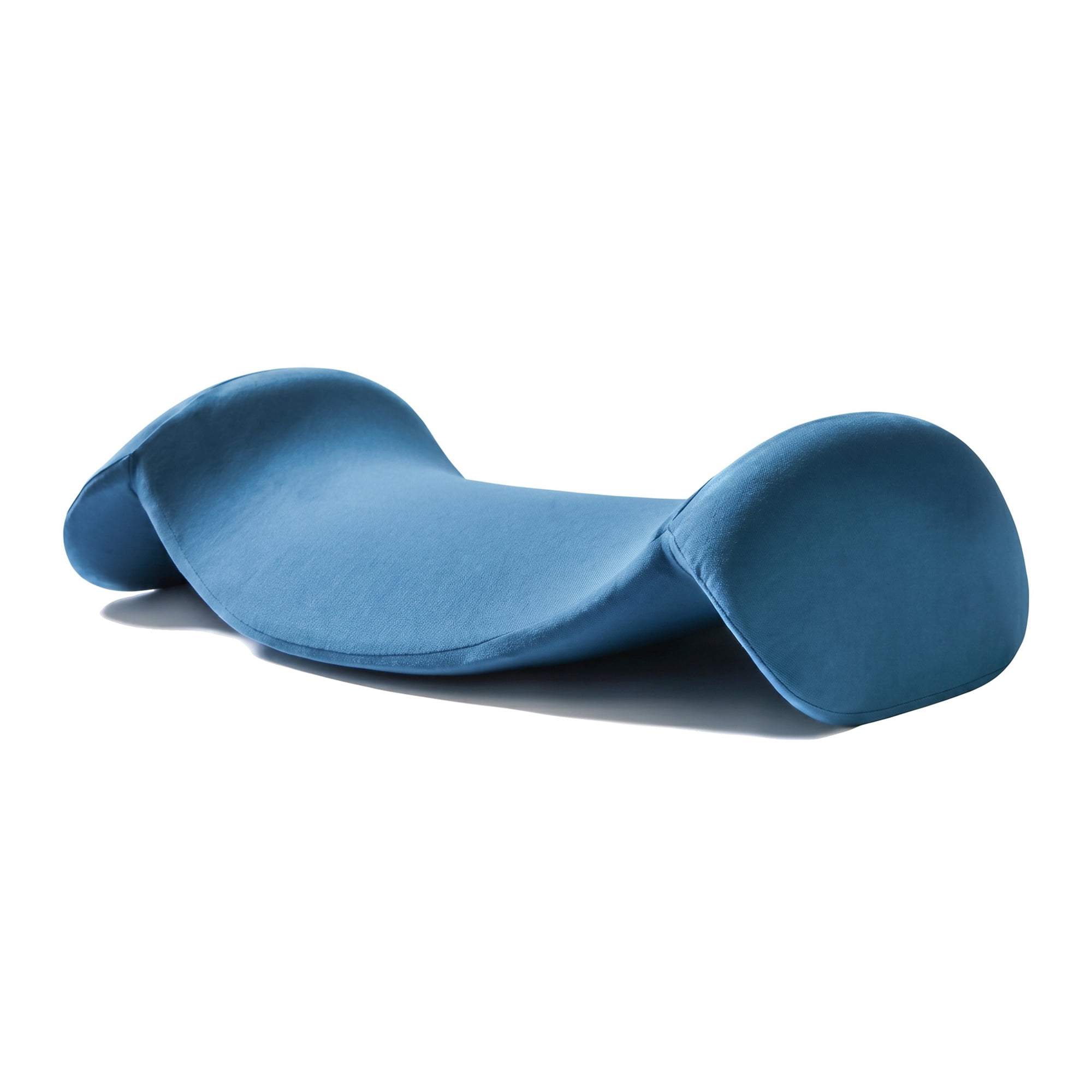 Unique Bargains Lumbar Support Pillow Cotton Back Support Peacock Blue 18.9" x 11" x 5.1"