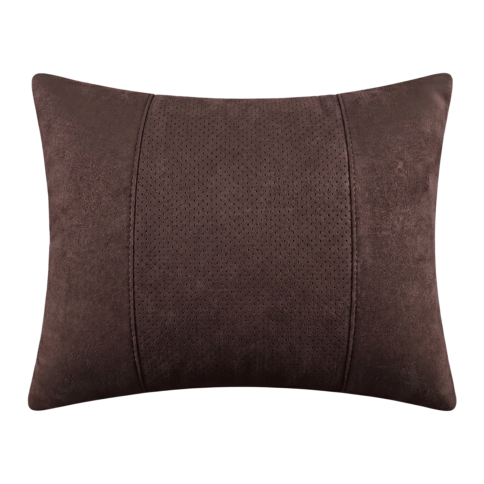 Unique Bargains Lumbar Support Pillow Down Back Support Brown 14.2" x 9.8"